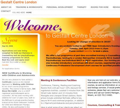 Gestalt Centre London - accredited training in Counselling and Psychotherapy