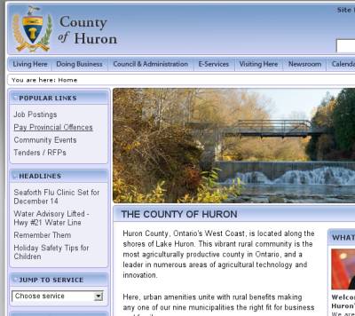 Huron County - Municipal information site 
