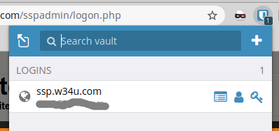 Bitwarden Selecting login auth credentials