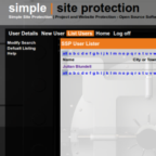 Simple site protection - open source project
